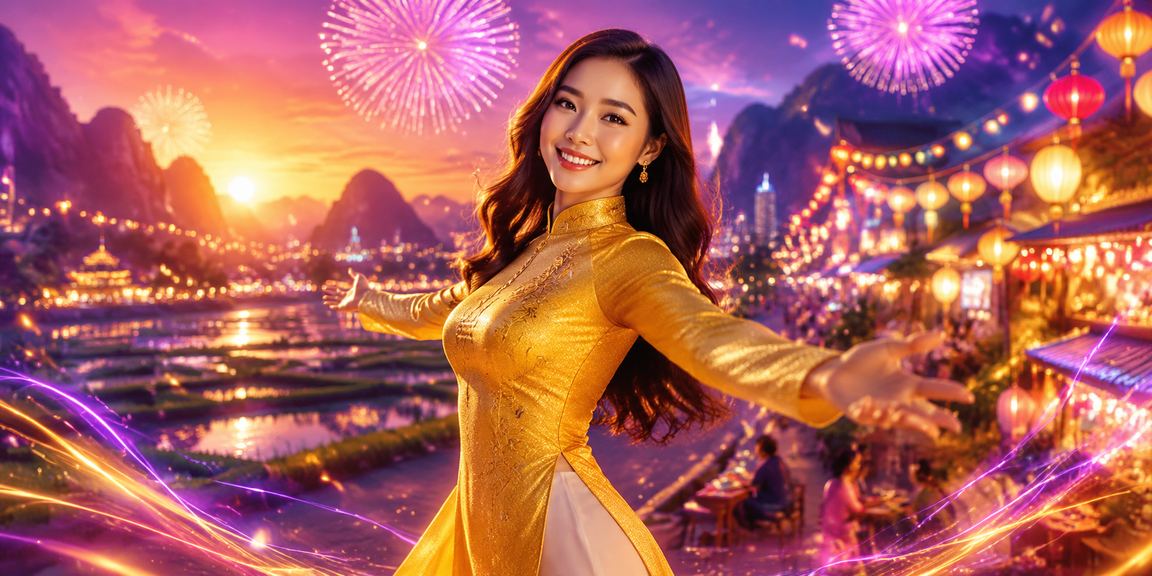 Người phụ nữ mặc áo dài tại Ninh Bình tham gia cá cược trực tuyến trên điện thoại